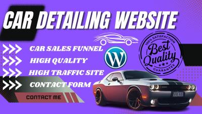 I Will Create a Car Detailing Website for Your Car Dealership or Auto Detailing Business