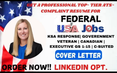 I Will Write Federal Resume Writing USAJOBS Resume Cover Letter as Federal Recruiter CV