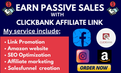 I Will Create a ClickBank Affiliate Link Promotion Amazon Website with Sales Funnel SEO