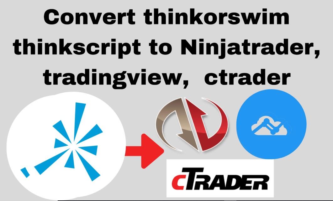 I Will Convert Thinkorswim to NinjaTrader 8, TradingView, cTrader