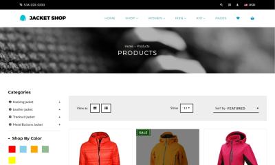 I Will Design a Shopify Winter Wear Store for Jackets, Coats, Sweaters, and T-Shirts