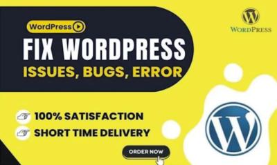 I Will Fix WordPress Changes & Elementor Issues, Help with Critical Errors