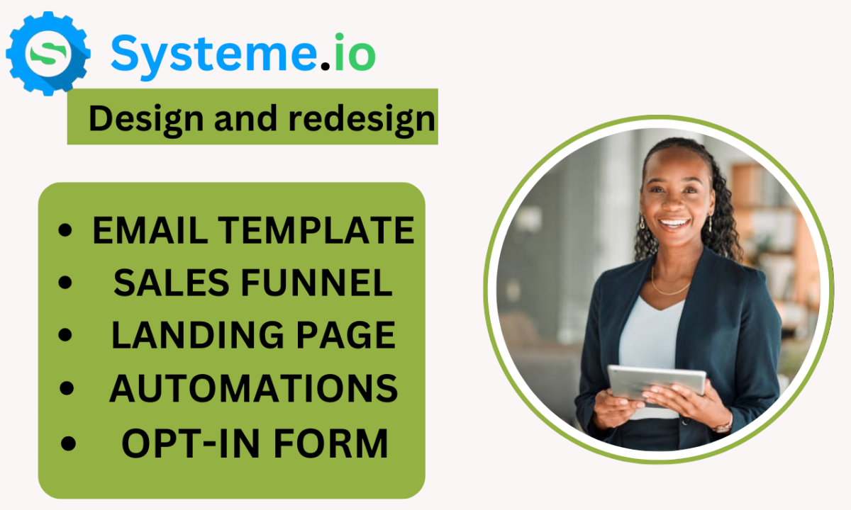 I Will Set Up Your Systeme.io Sales Funnel and Landing Page