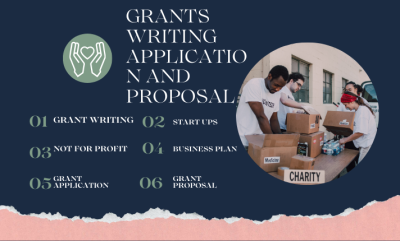 I Will Pen Grant Writing, Grant Proposal, Grant Research, Grant Application, Business Plan