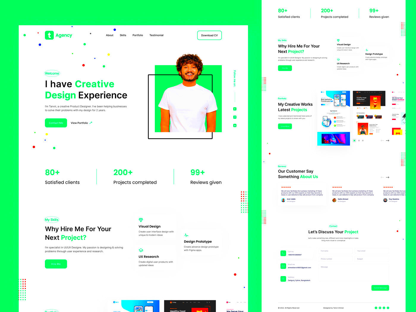 Personal Portfolio Website Design  Behance