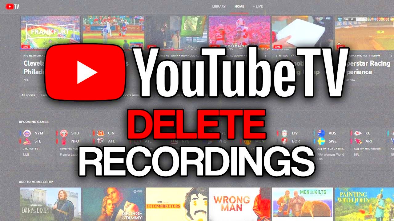 How to Delete Recordings From Library on YouTube TV 2024  Full Guide 