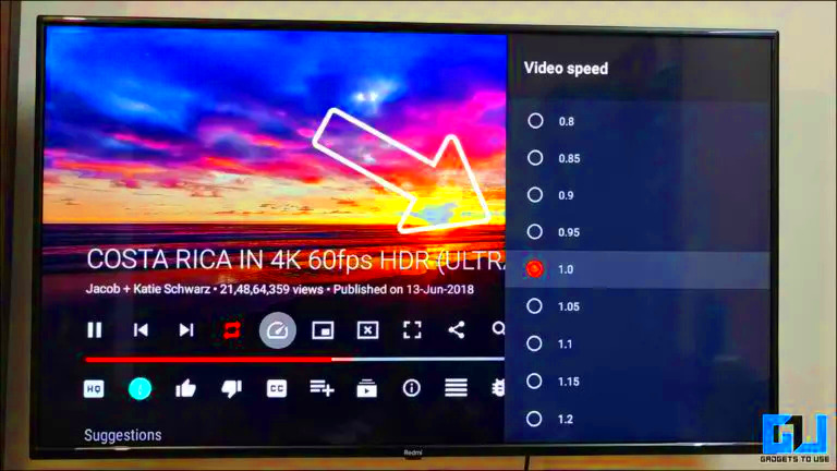 3 Ways to Change YouTube Video Playback Speed on Android TV  Gadgets 