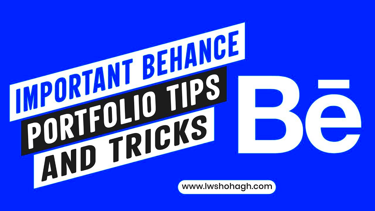 Behance Portfolio Important Tips and Tricks  YouTube