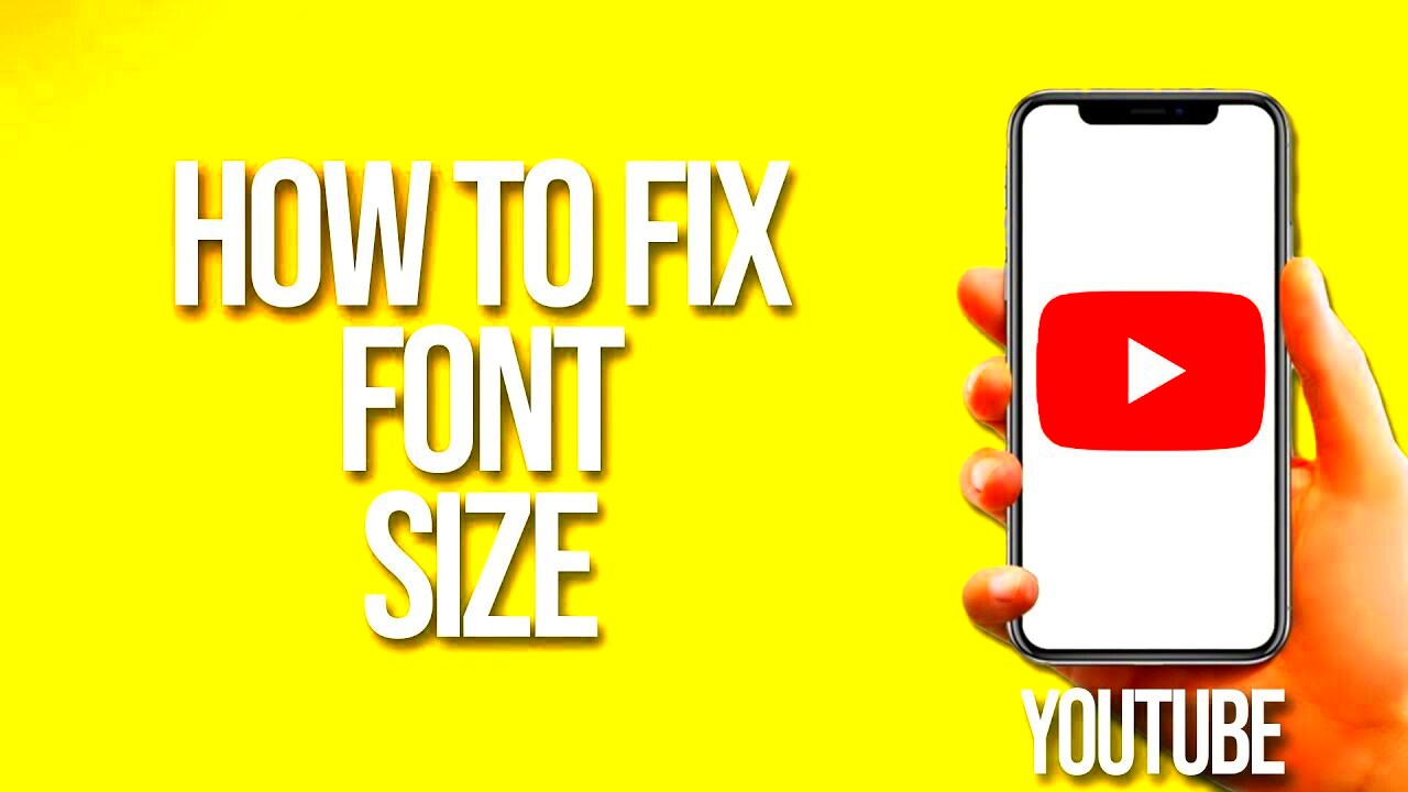 How To Fix YouTube Font Size  YouTube