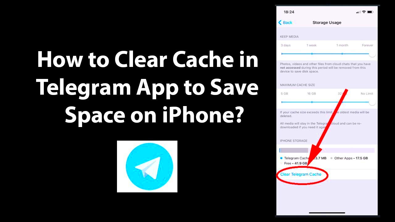 How to Clear Cache in Telegram App to Save Space on iPhone  YouTube