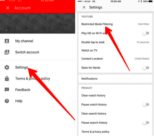 Ways to Set up YouTube Parental Controls on iPhone