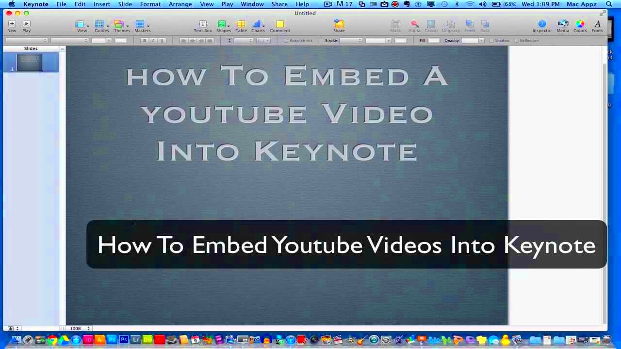 Keynote Tutorial  How To Embed YouTube Videos into Keynote  YouTube