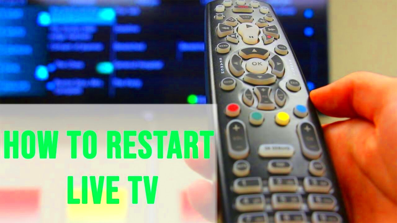 How To Restart Live TV  YouTube