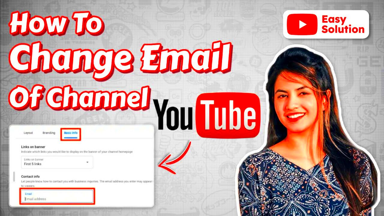 How to change email on Youtube channel 2024 guideline  YouTube