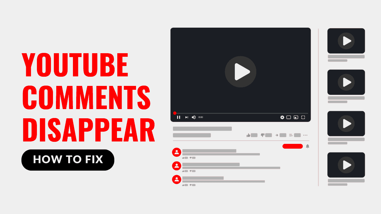 How to Fix When YouTube Comments Disappear  Build My Plays