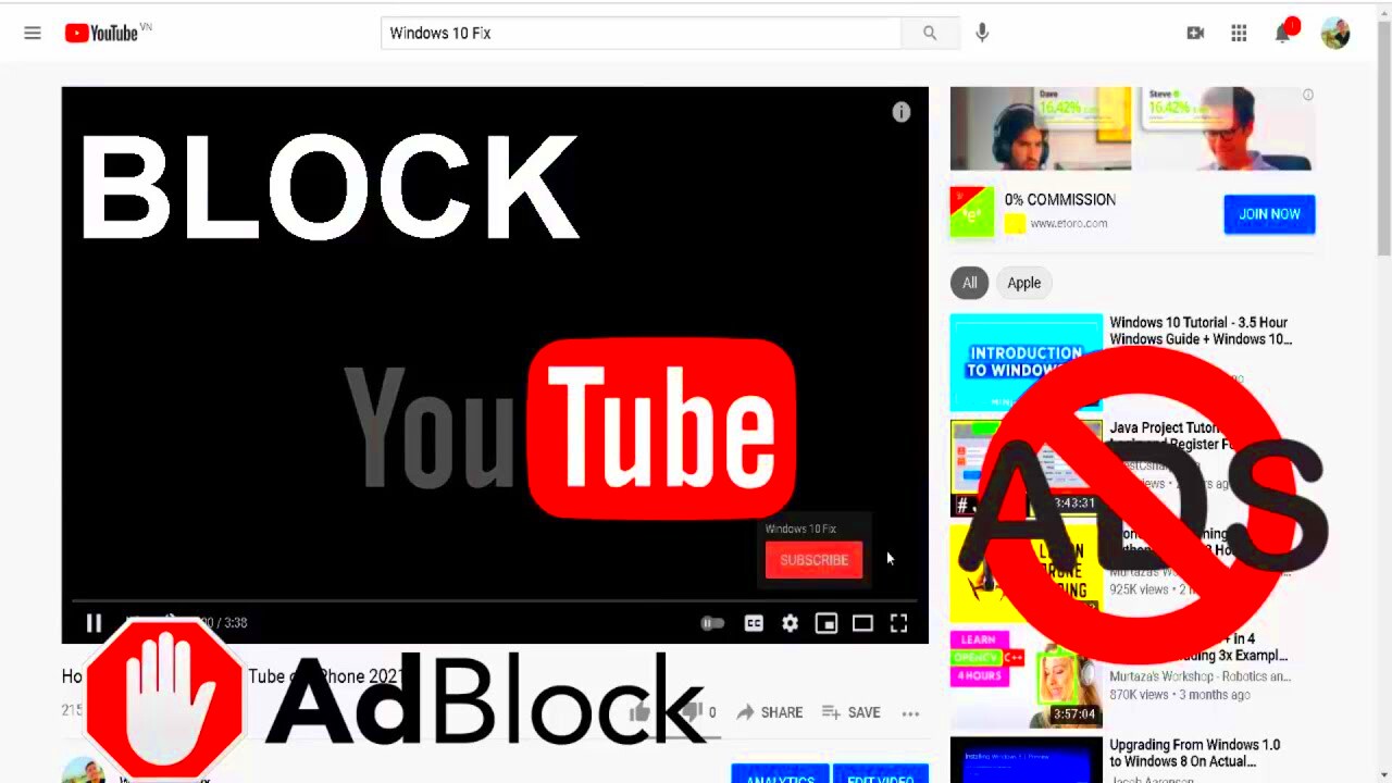 How to Block YouTube Ads on PCLaptop  AdBlock For PC Windows 1087 