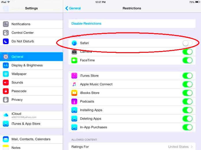 Parental Control Using restrictions for YouTube on the iPad  iPad Kids