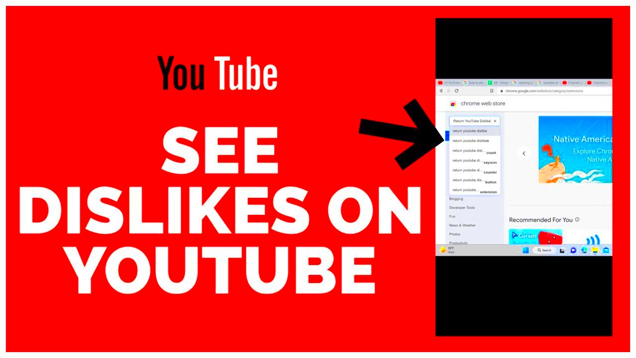 How to See Dislikes on YouTube 2023 View Dislikes on YouTube  YouTube