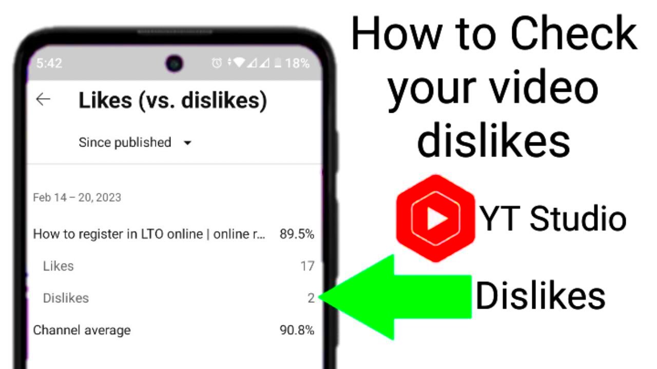 how to see your video dislikes on YouTube studio app  YouTube