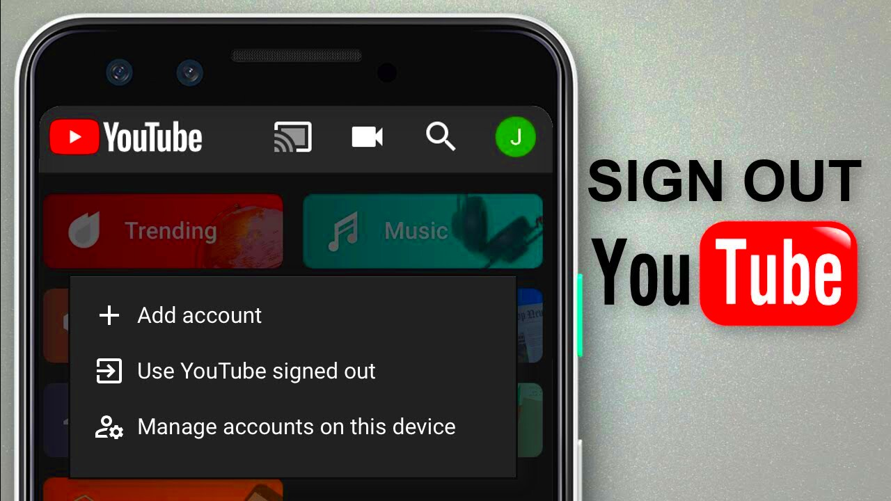 How To Sign out From YouTube App  how to logout of YouTube  YouTube