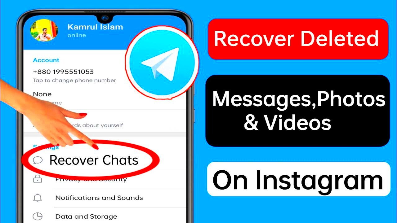 How To Recover Deleted Telegram Message Chats Photos and Videos New 