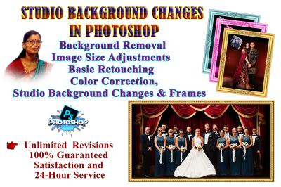 I Will Change Studio Backgrounds and Enhance Your Photos Fast