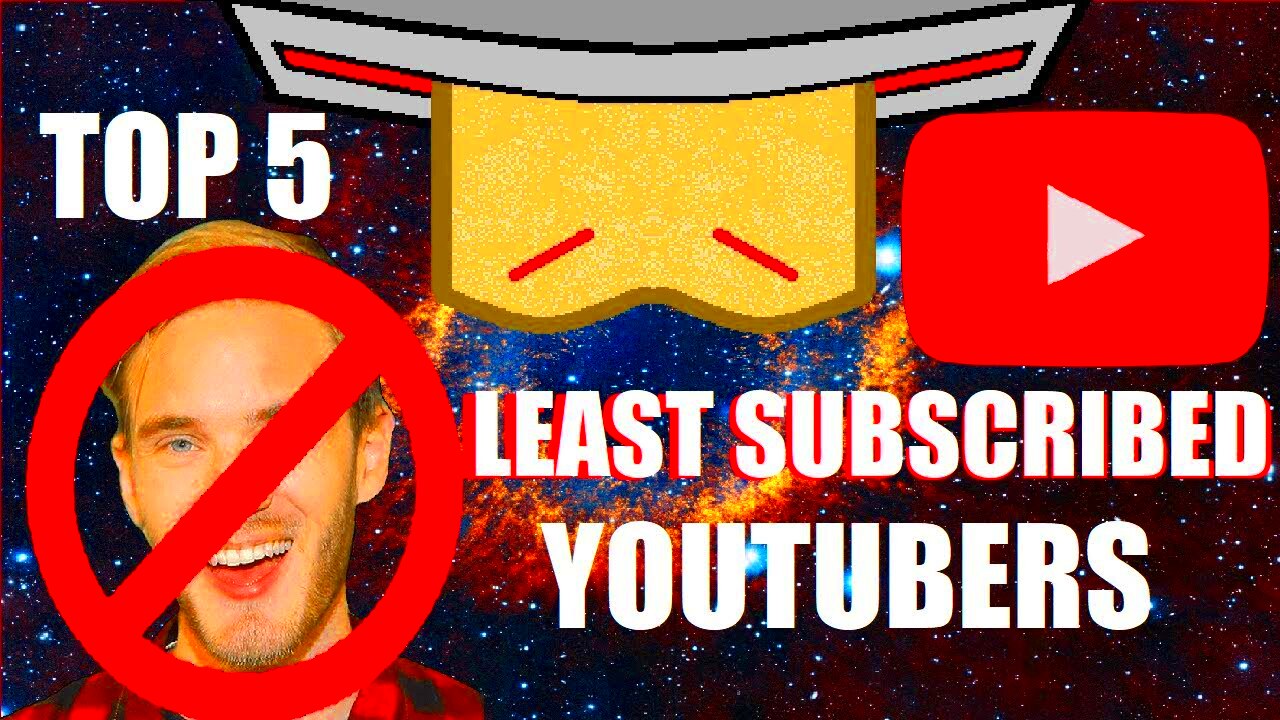 TOP 5 LEAST SUBSCRIBED YOUTUBERS  YouTube