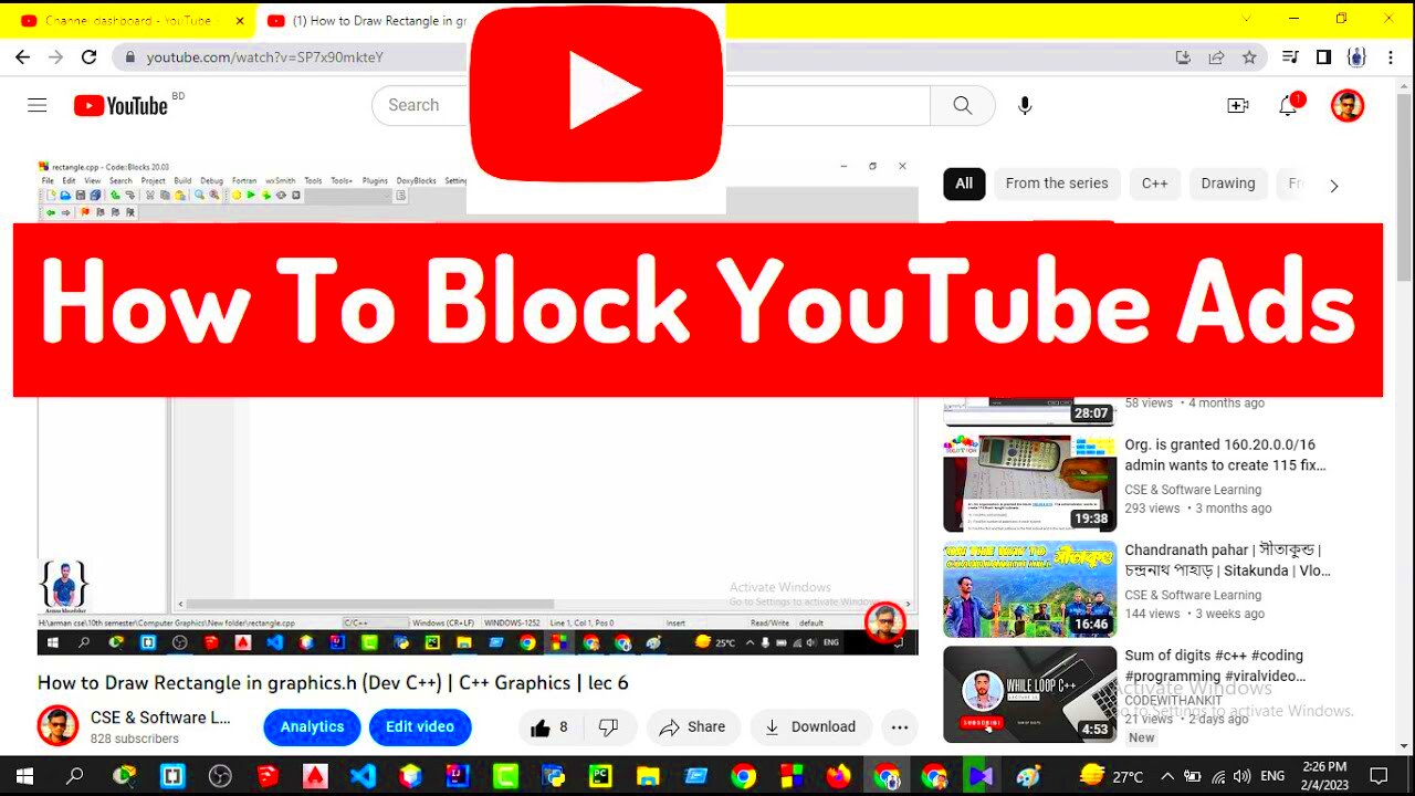 How To ads block on YouTube  Block ads  UPDATED 2023  YouTube