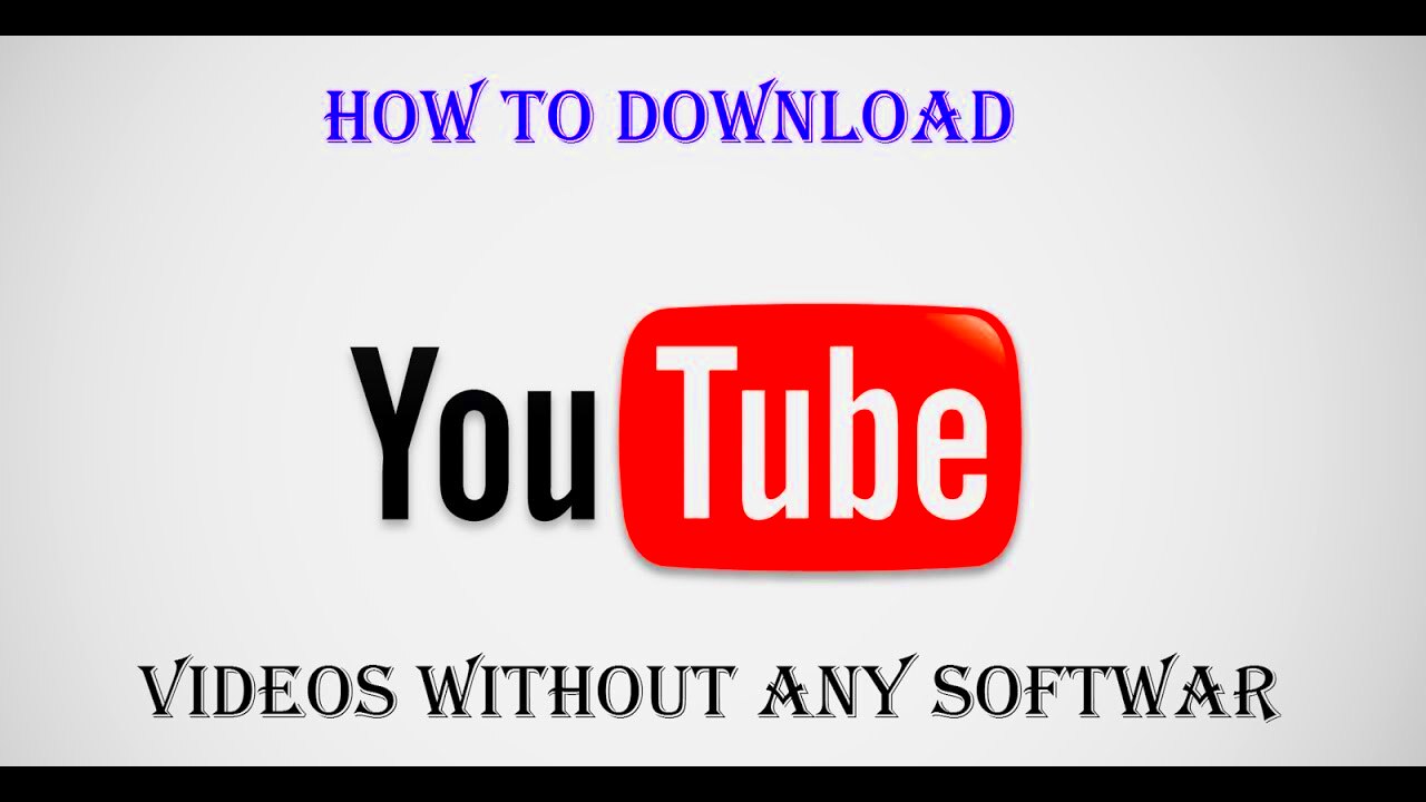 How To Download Youtube Videos Without Any Software In HD On PC  YouTube