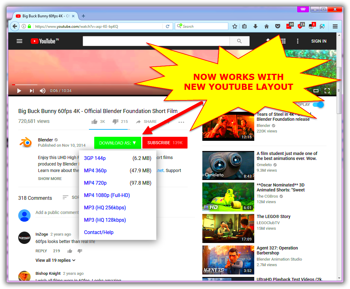 How to use the free Youtube to mp3 and fullhd video downloader