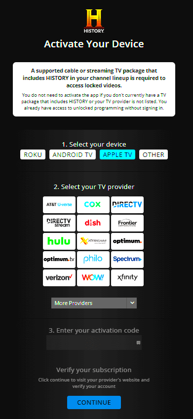 How to Activate History Channel on Streaming Devices  TechOwns