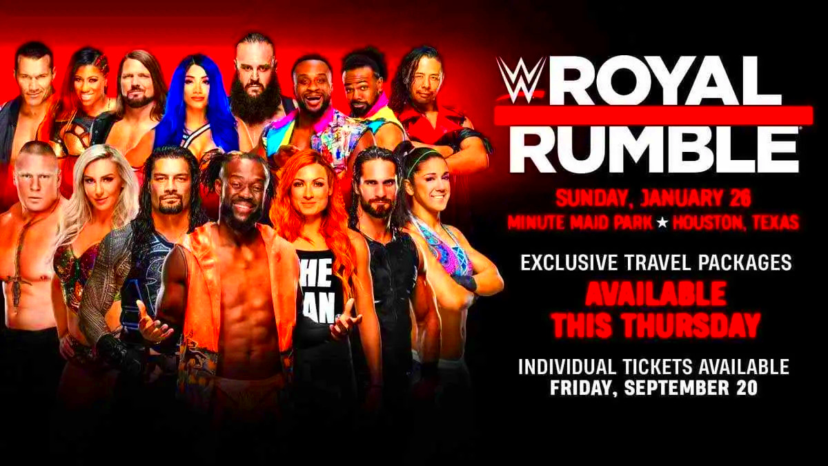 WWE Announces Royal Rumble 2020 Tickets Sales Special Packages  ITN WWE