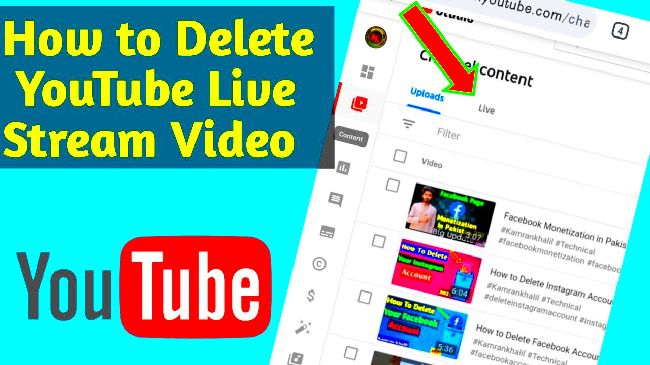 How to Delete live Stream Video From YouTube channel in 2021  YouTube