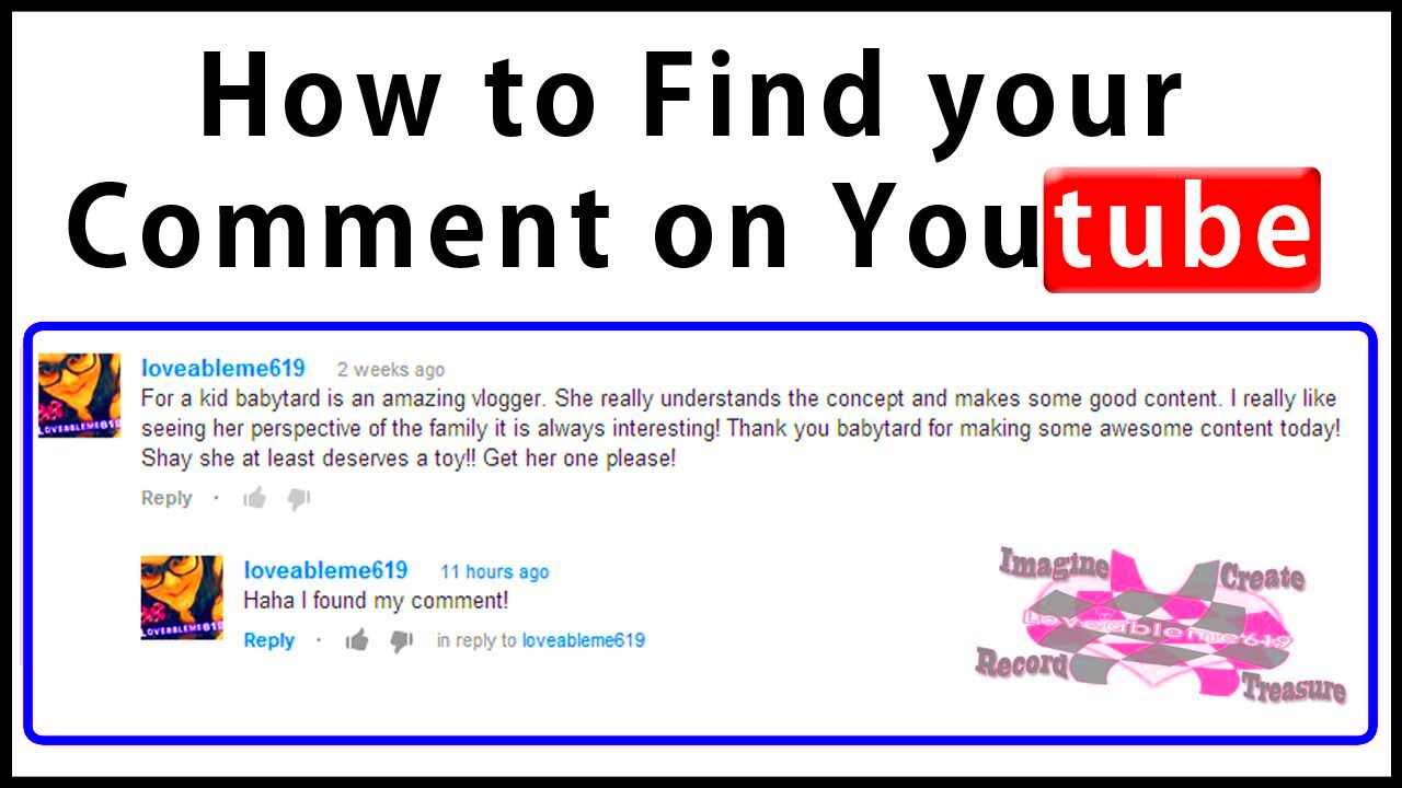 How to find your comment on youtube  YouTube