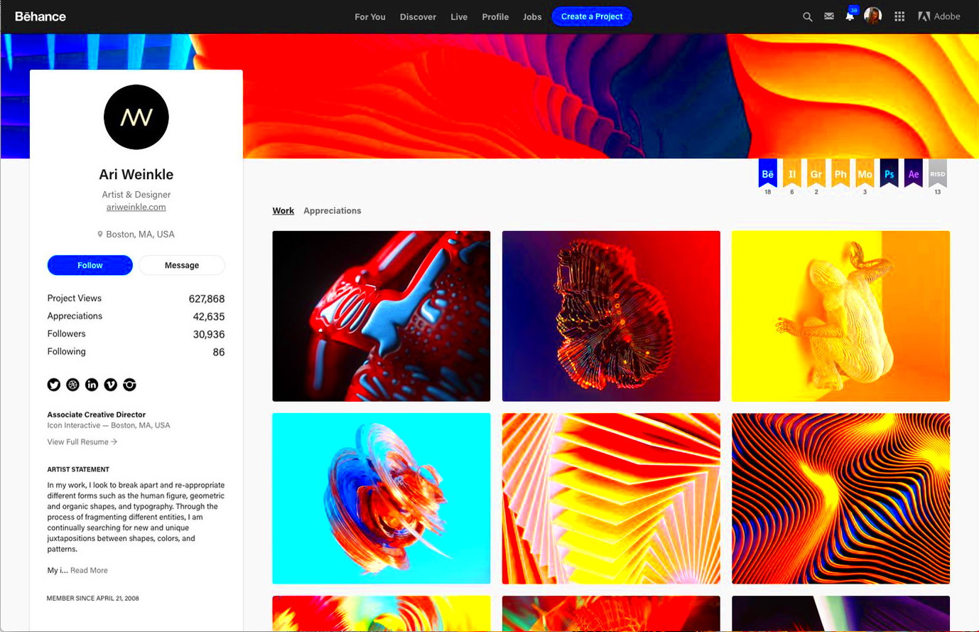 Profile Banner  Behance Helpcenter