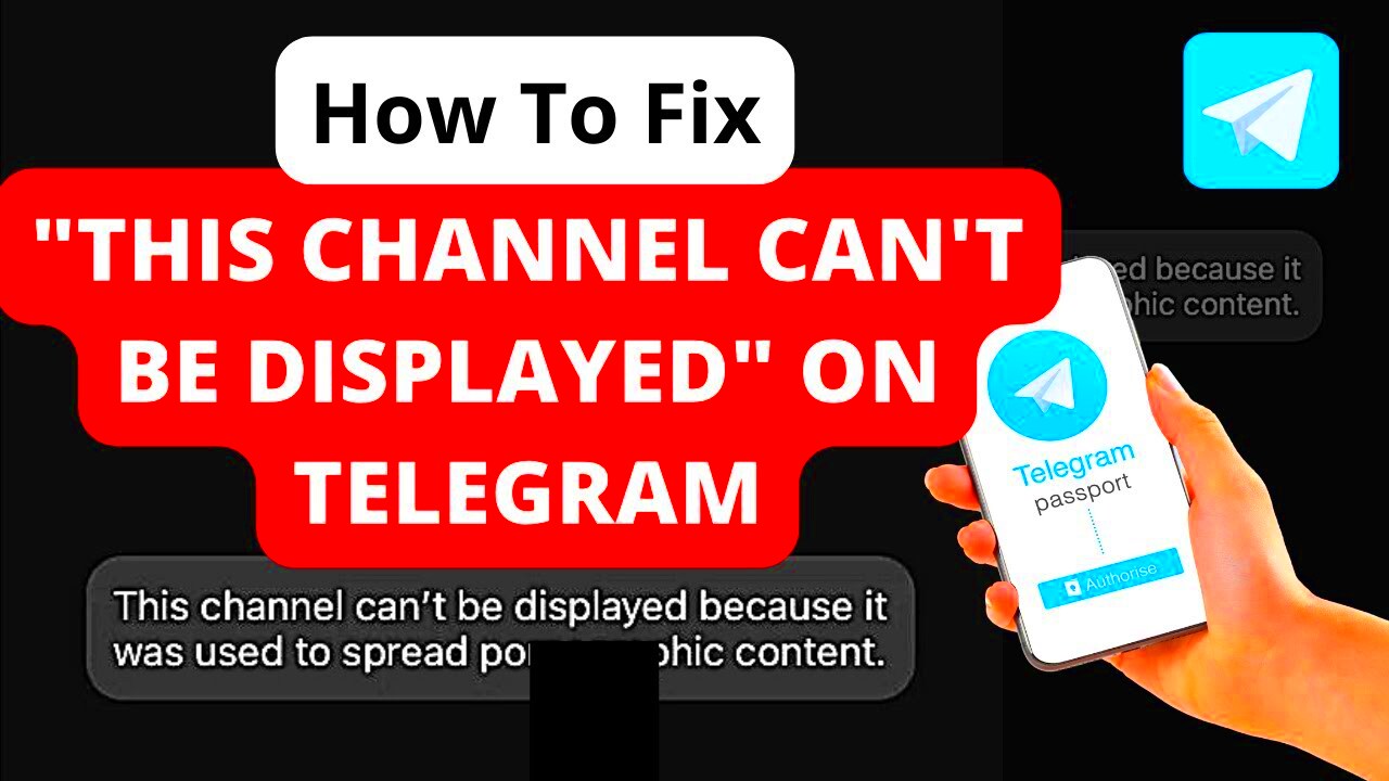 How To fix This channel cant be displayed on telegram on IOS 