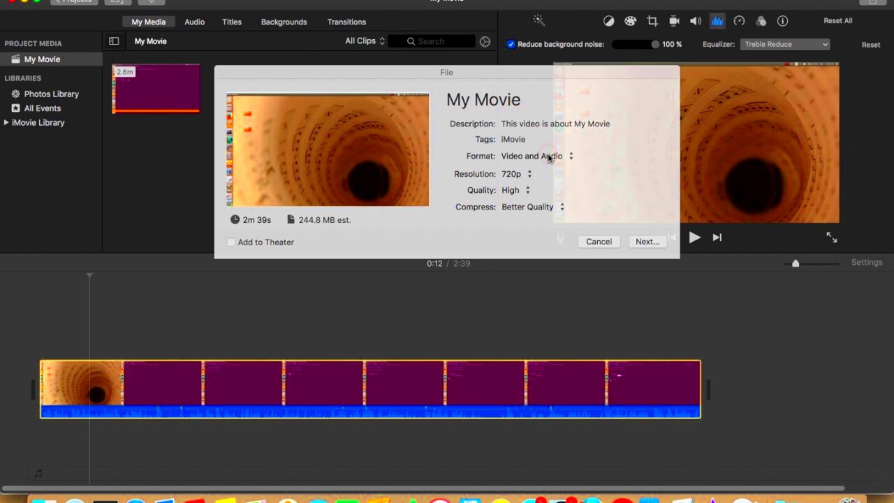 How To Save and Export Video File In iMovie  YouTube