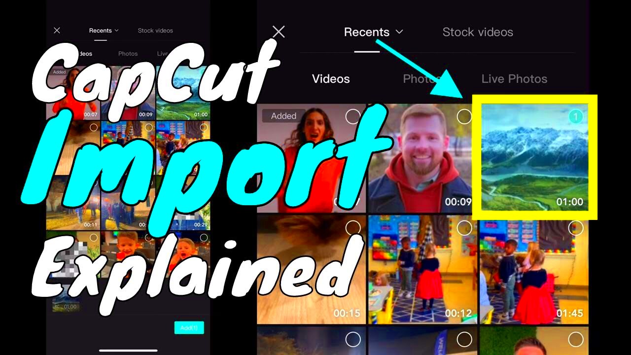 Import Video Into CapCut App  Easy  IOS  Android  YouTube