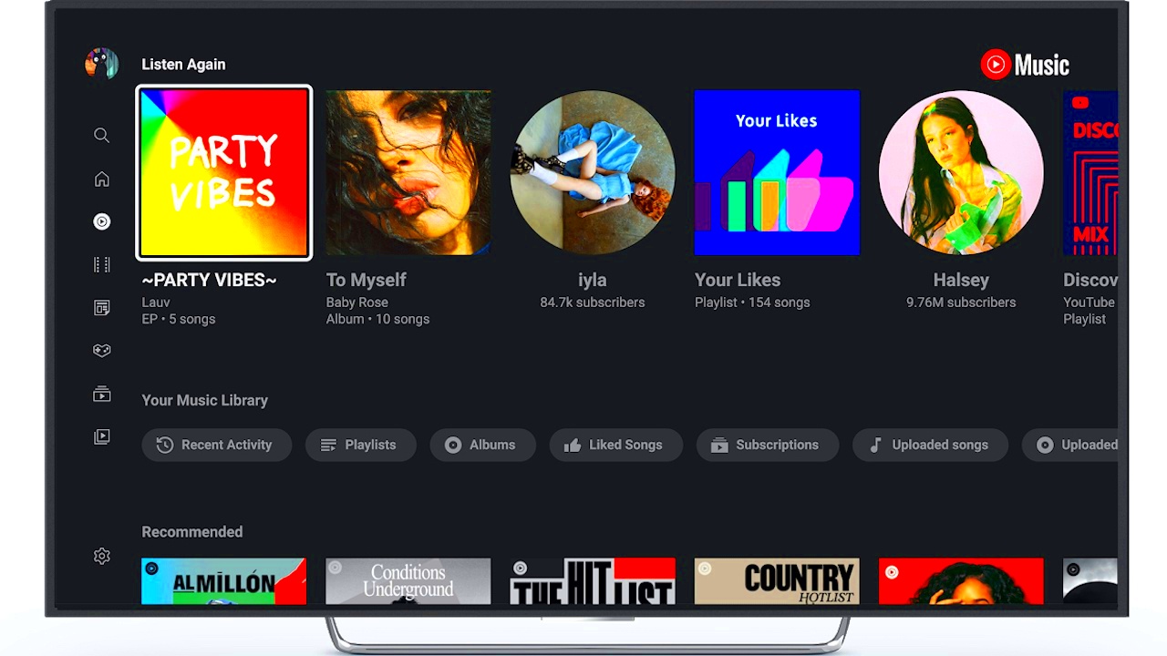 YouTube Music Adds TV Integration