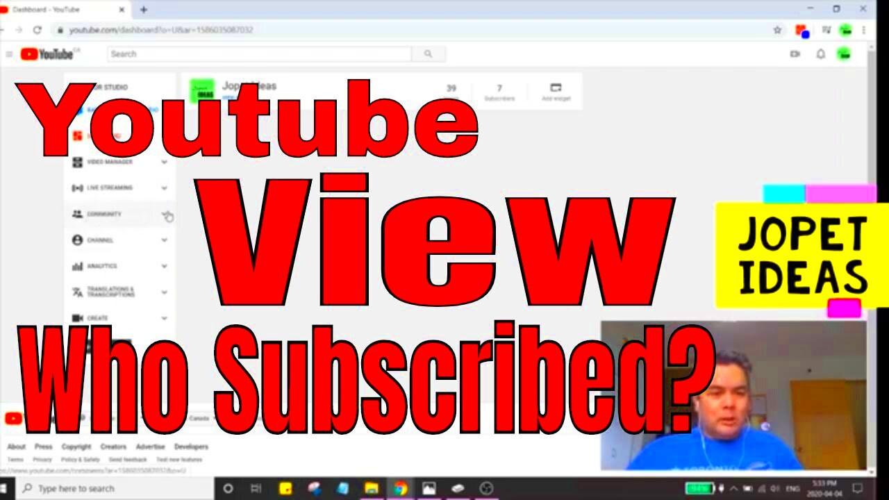 How to See Who Subscribed My Youtube Channel  Easy to See Your YouTube 