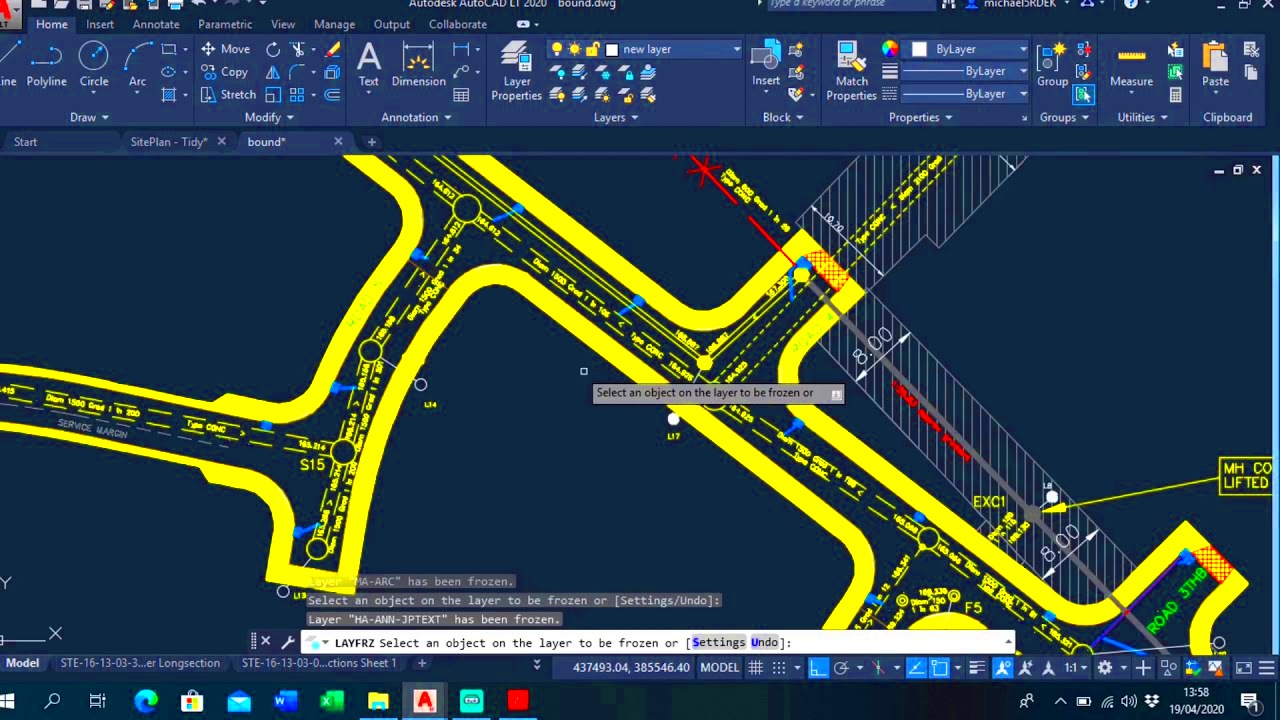 How to Make A Background Map AutoCad Setting Out  YouTube