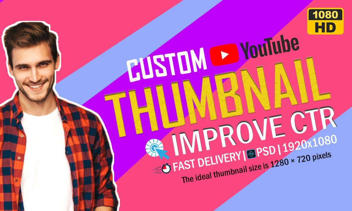 Custom YouTube Thumbnails Design