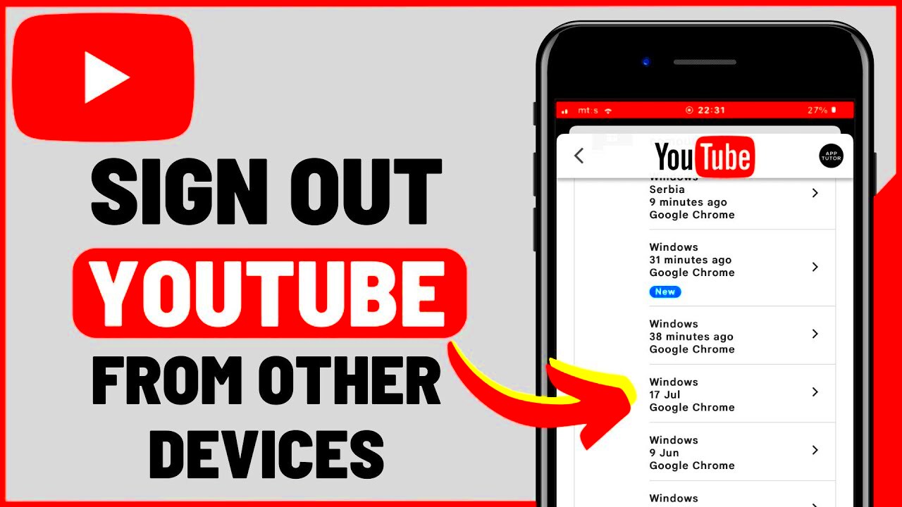 How to Sign Out YouTube Account From Other Devices I 2023  YouTube