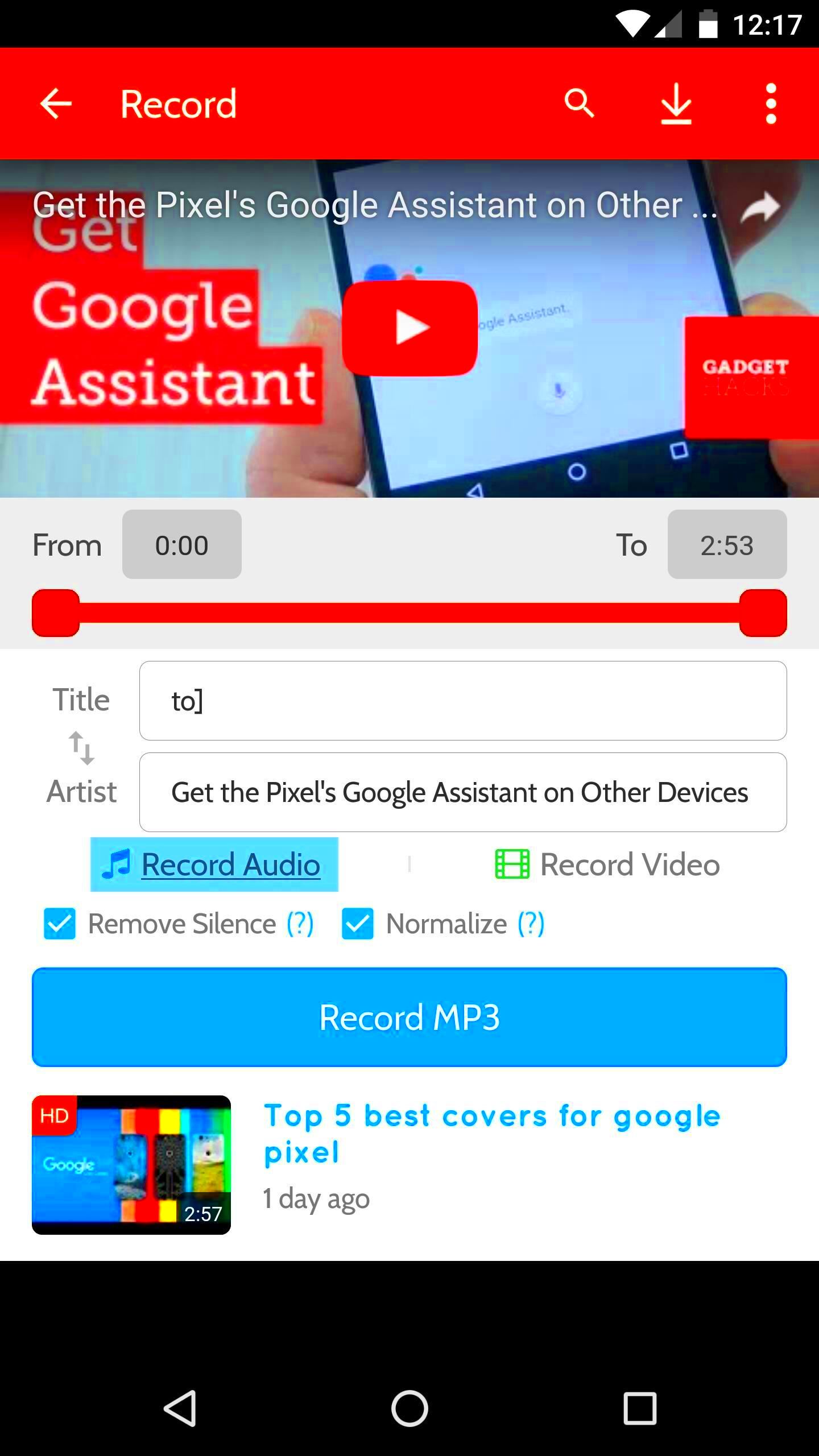 How to Download YouTube Audio or Video from Your Android  Android 