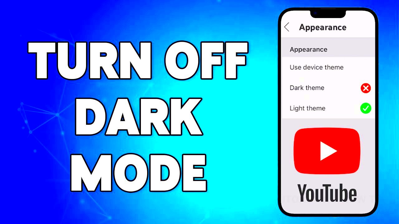 How To Turn Off Dark Mode On YouTube 2023  Disable YouTube Dark Theme 