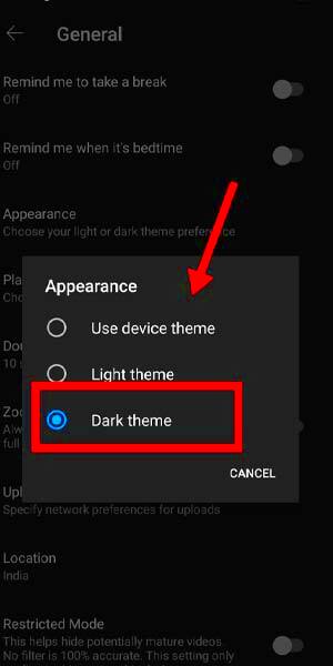 How to turn off dark mode on YouTube 6 Steps with Pictures