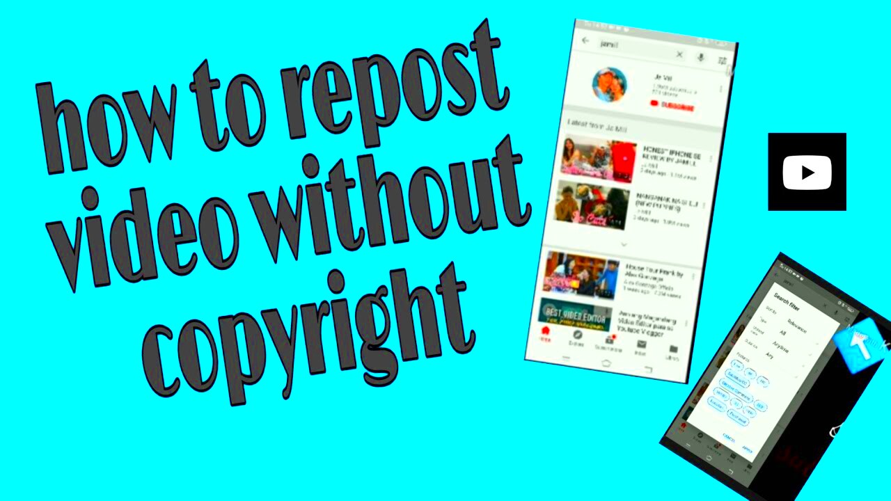 How to repost video without copyright  how to use other video without 