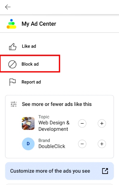 4 Steps How to Block a Certain Ad on YouTube