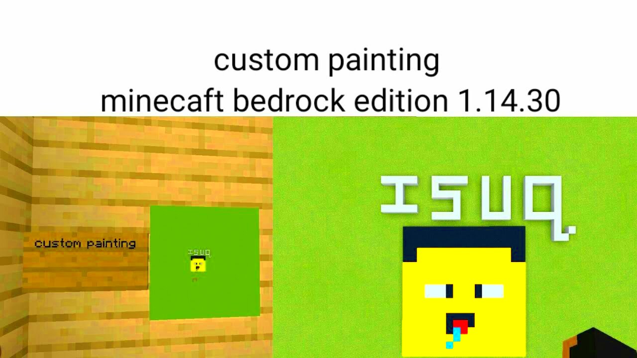 How to make custom painting on minecraft bedrock edition 11430  YouTube