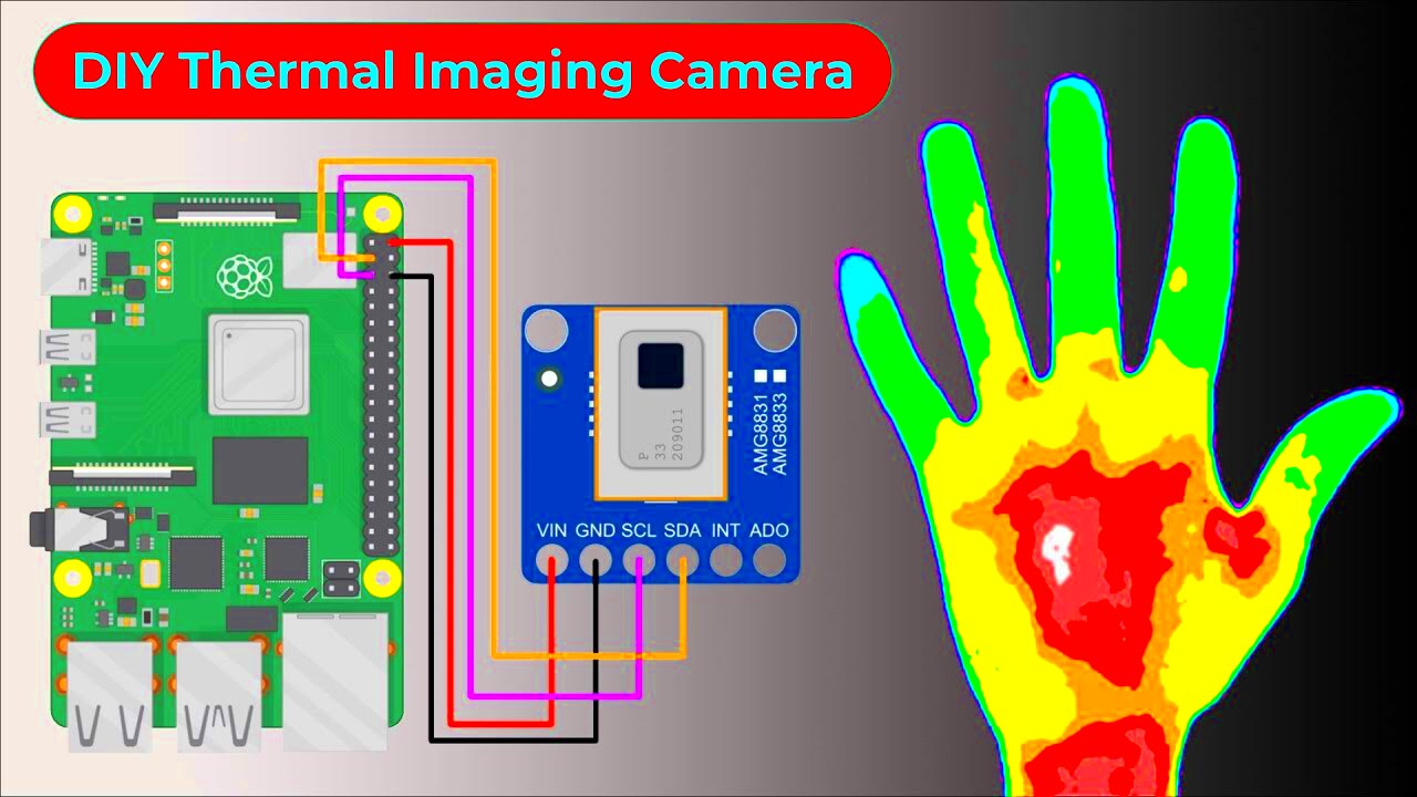 DIY Thermal Camera using AMG8833 Thermal Image Array Temperature Sensor 